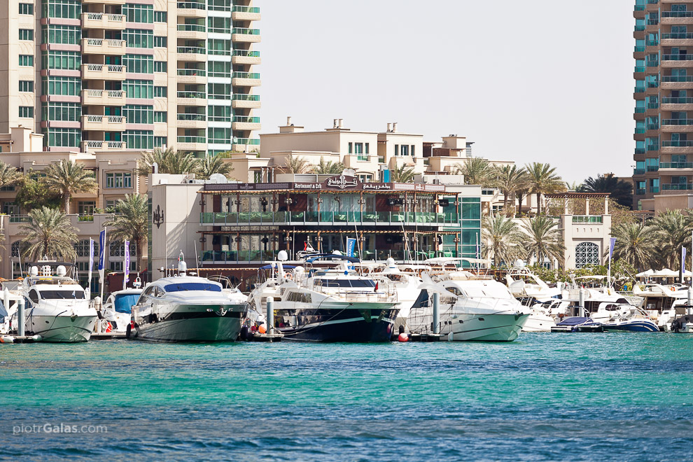 Dubaj 2013 // Jedna z 4 przystani zlokalizowanych w Dubai Marina. Ta jest pierwszą od strony północnej.