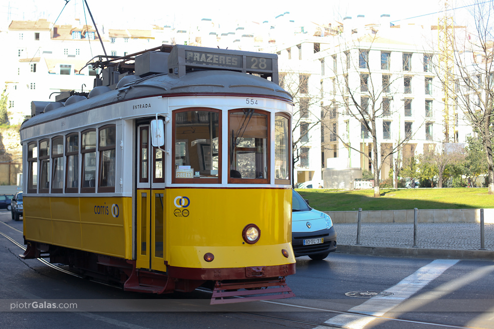 Lizbona 2012 // Słynna linia turystyczna przemierzająca lizbońskie wzgórza - linia 28.